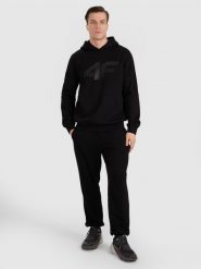 4F Spodnie dresowe joggery męskie - czarne 3XL. Czarne joggery i bojówki 4F, na co dzień, l, bez wzorów, z bawełny, sportowe. Za 149.99 zł.