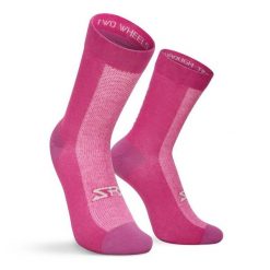 Skarpetki rowerowe z wełną merino Kolarstwo Siroko SRX Sella. Czerwone skarpety SIROKO, bez wzorów, z wełny. Za 126.00 zł.