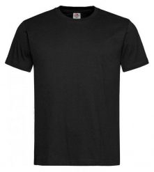 Czarny Bawełniany T-Shirt Męski Bez Nadruku -STEDMAN- Koszulka, Krótki Rękaw, Basic, U-neck. Czarne bluzki z długim rękawem Stedman, l, bez wzorów, z bawełny, bez kołnierzyka, bez ramiączek. Za 45.00 zł.