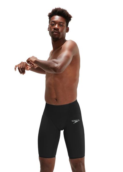 Strój pływacki startowy męski Speedo LZR IGNITE. Czarne odzież kompresyjna Speedo, l, bez wzorów, z elastanu, do pływania. Za 423.67 zł.