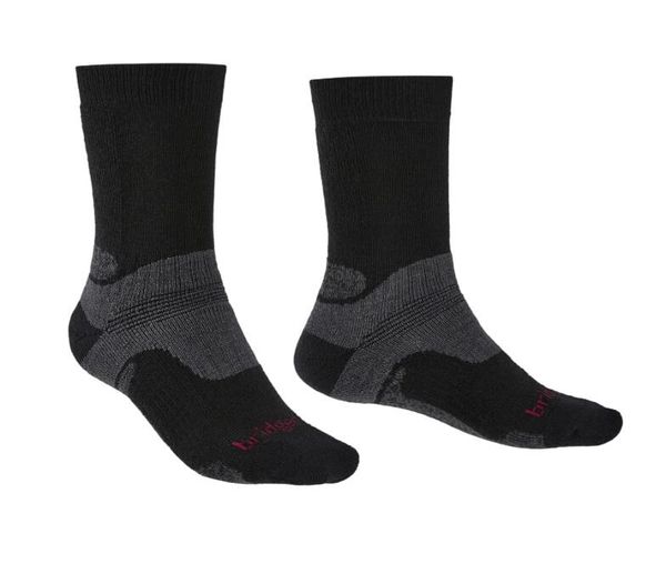 BRIDGEDALE Skarpety HIKE MID MERINO E-XL ( 48+)-Czarny. Czarne skarpetki sportowe Bridgedale, bez wzorów, z elastanu. Za 80.75 zł.