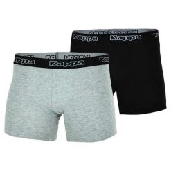 Bokserki męskie Men Boxer Shorts 2. Czarne slipy i bokserki Kappa, m, bez wzorów, z bawełny. Za 26.50 zł.