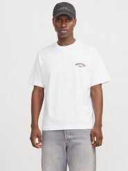 Jack & Jones Koszulka w kolorze białym rozmiar: L. Białe bezrękawniki Jack & Jones, l, bez wzorów, z bawełny, bez kołnierzyka, bez ramiączek. Za 43.99 zł.