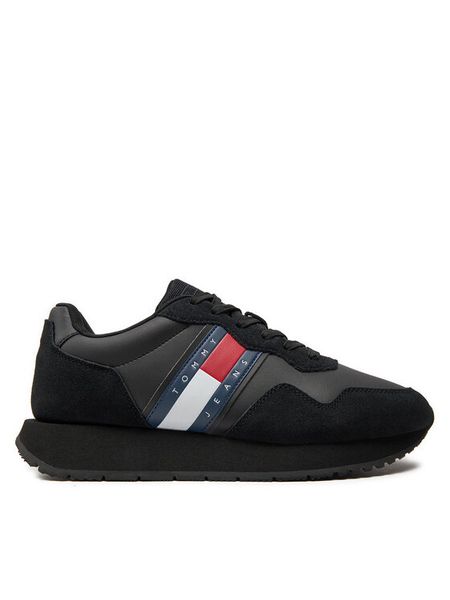Tommy Jeans Sneakersy Tjm Modern Runner EM0EM01316 Czarny. Czarne buty sportowe casual Tommy Jeans, bez wzorów, z jeansu, bez zapięcia. Za 239.99 zł.