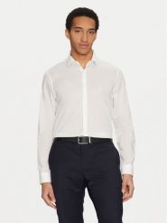 Calvin Klein Koszula K10K114356 Biały Regular Fit. Białe koszule CALVIN KLEIN, m, bez wzorów, z lyocellu, bez kołnierzyka, bez ramiączek. Za 259.99 zł.