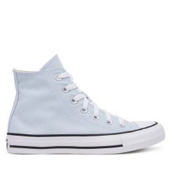 Trampki Converse. Niebieskie trampki Converse, bez wzorów, bez zapięcia. Za 239.99 zł.