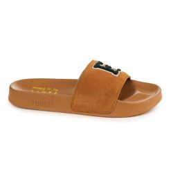 PUMA Fenty klapki Golden Brown ZLN 0437. Brązowe klapki Puma, z materiału. Za 287.99 zł.
