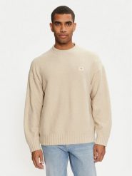 Calvin Klein Jeans Sweter J30J326202 Beżowy Boxy Fit. Brązowe swetry rozpinane Calvin Klein Jeans, m, bez wzorów, z bawełny, bez kołnierzyka, bez ramiączek. Za 339.99 zł.