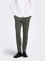 ONLY & SONS Spodnie chino w kolorze oliwkowym rozmiar: W30/L34. Brązowe eleganckie spodnie Only & Sons, l. Za 169.95 zł.