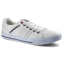 Białe Trampki Cross Jeans Męskie Wygodne Obuwie. Białe trampki Cross Jeans, m, bez wzorów, bez zapięcia. Za 99.99 zł.