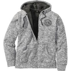 Bluza rozpinana na podszewce z "baranka" Regular Fit bonprix szary melanż. Bluzy marki House. Za 149.99 zł.