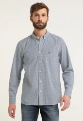 MUSTANG Clemens MĘSKA KOSZULA W KRATĘ DŁUGI RĘKAW Gingham Chk 1010796 11962. Koszule Mustang, m, bez wzorów, bez kołnierzyka, bez ramiączek. Za 129.99 zł.