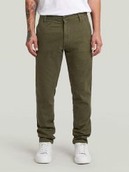 G-Star Spodnie chino w kolorze khaki rozmiar: W34/L32. Brązowe eleganckie spodnie G-Star, l, z bawełny, retro. Za 219.08 zł.