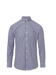 Polo Ralph Lauren Koszula męska Mężczyźni Regular Fit Bawełna niebieski|biały w paski, XL. Białe koszule Polo Ralph Lauren, m, bez wzorów, z bawełny, bez kołnierzyka, bez ramiączek. Za 479.95 zł.