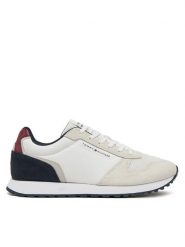 Tommy Hilfiger Sneakersy New Runner Eva Mix FM0FM05465 Biały. Białe buty sportowe casual Tommy Hilfiger, bez wzorów, ze skóry, bez zapięcia. Za 309.99 zł.