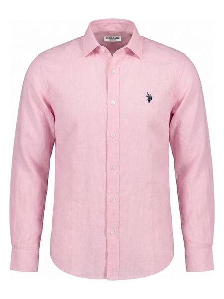 U.S. Polo Assn. Koszula w kolorze jasnoróżowym rozmiar: 3XL. Różowe koszule U.S. Polo Assn., s, bez wzorów, bez kołnierzyka, bez ramiączek. Za 195.97 zł.