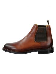 GANT Footwear Skórzane sztyblety "St Fairkon" w kolorze jasnobrązowym rozmiar: 44. Brązowe sztyblety GANT Footwear, bez wzorów, bez obcasa, bez zapięcia. Za 456.87 zł.