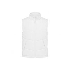 Wyściełana polarem kurtka bez rękawów Kariban Warmer. Białe kurtki KARIBAN, m, bez wzorów, z polaru, bez kaptura. Za 218.00 zł.