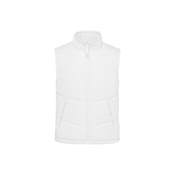 Wyściełana polarem kurtka bez rękawów Kariban Warmer. Białe kurtki KARIBAN, m, bez wzorów, z polaru, bez kaptura. Za 218.00 zł.