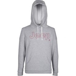Bluza w kolorze szarym. Bluzy z kapturem marki Jeep. W wyprzedaży za 99.95 zł.