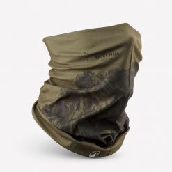 Komin turystyczny Quechua Hike 100. Zielone szaliki FORCLAZ, bez wzorów, z materiału. Za 22.49 zł.