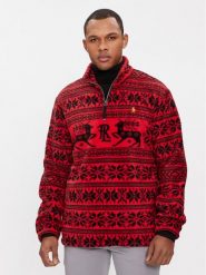 Polo Ralph Lauren Polar 710920196002 Czerwony Regular Fit. Czerwone bluzy z polaru Polo Ralph Lauren, m, bez wzorów, z polaru, bez kaptura. Za 939.99 zł.