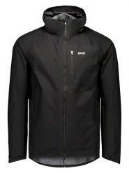POC Kurtka przeciwdeszczowa "Motion" w kolorze czarnym rozmiar: M. Czarne kurtki outdoor i hardshell POC, m, bez wzorów, z materiału, bez kaptura. Za 420.66 zł.