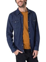 Timezone Koszula dżinsowa w kolorze niebieskim rozmiar: XXL. Niebieskie koszule Timezone, xxl, bez wzorów, bez kołnierzyka, bez ramiączek. Za 109.00 zł.