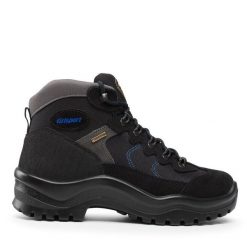 Trekkingi Grisport. Czarne botki sznurowane Grisport, bez wzorów, bez obcasa, bez zapięcia. Za 209.99 zł.