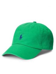 Polo Ralph Lauren Czapka z daszkiem 710667709081 Zielony. Zielone czapki z daszkiem Polo Ralph Lauren, bez wzorów, z bawełny. Za 289.99 zł.