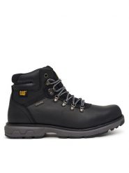 CAT Footwear Trekkingi Pursue Hiker Waterproof P726851 Czarny. Czarne botki sznurowane CAT Footwear, bez wzorów, z nubiku, bez obcasa, bez zapięcia. Za 699.99 zł.