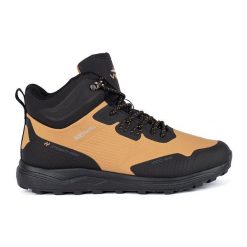 Vico Czarno-brązowe wysokie męskie buty trekkingowe. Brązowe trekkingi bez wzorów, bez zapięcia. Za 227.37 zł.