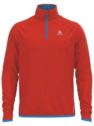Odlo Bluza polarowa "Crave Ceramiwarm" w kolorze pomarańczowym rozmiar: XL. Czerwone bluzy bez kaptura ODLO, xl, bez wzorów, z materiału, bez kaptura. Za 168.06 zł.