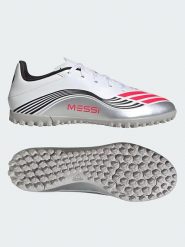Adidas Korki "F50 Messi Club TF" w kolorze białym rozmiar: 40 2/3. Białe buty treningowe Adidas, bez wzorów. Za 132.98 zł.