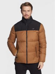 4F Kurtka zimowa H4Z22-KUMP005 Brązowy Regular Fit. Brązowe kurtki 4F, na zimę, l, bez wzorów, z syntetyku, bez kaptura. Za 199.99 zł.