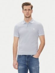 Calvin Klein Jeans Polo J30J315603 Niebieski Slim Fit. Niebieskie koszulki polo Calvin Klein Jeans, m, bez wzorów, z bawełny, bez kołnierzyka, bez ramiączek. Za 189.99 zł.
