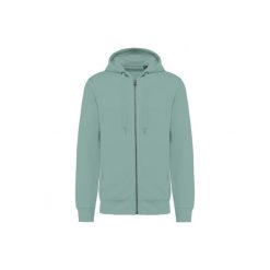 Ekologiczna rozpinana bluza z kapturem Kariban French Terry. Zielone bluzy z kapturem KARIBAN, xs, bez wzorów, z bawełny, z kapturem. Za 128.50 zł.