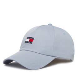 Czapka z daszkiem Tommy Hilfiger. Niebieskie czapki z daszkiem Tommy Hilfiger, bez wzorów. Za 149.99 zł.