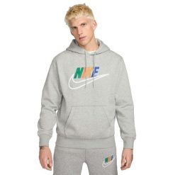 Bluza Mężczyzna Nike Club Bb Futura szary. Szare bluzy z kapturem Nike, m, bez wzorów, z kapturem. W wyprzedaży za 297.05 zł.