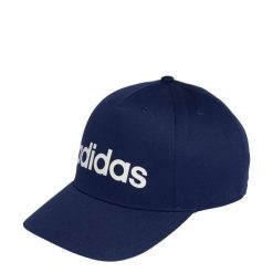 Czapka LINEAR BASEBALL CAP. Białe czapki z daszkiem Adidas, bez wzorów. Za 64.95 zł.