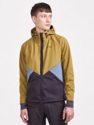 Craft Kurtka sportowa "Core Glide" w kolorze antracytowo-oliwkowo-błękitnym rozmiar: L. Brązowe kurtki treningowe Craft, l, bez wzorów, z materiału, bez kaptura, outdoorowe. Za 279.95 zł.