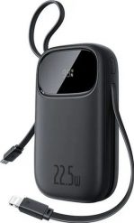 Baseus EnerFill FC31 20000 mAh 22.5W USB-C + Lightning czarny. Czarne powerbanki . Za 99.90 zł.