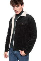 KURTKA ZIMOWA LEE SHERPA RIDER BLACK L87ADC01 112122830. Czarne kurtki Lee, na zimę, l, bez wzorów, ze sztruksu, bez kaptura. Za 359.99 zł.