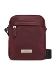 Calvin Klein Saszetka Sleek Reporter LV04D3180G Bordowy. Czerwone torby na ramię CALVIN KLEIN, bez wzorów, z materiału, bez dodatków. Za 299.99 zł.