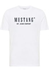 Męski T-Shirt Mustang Style Alex General White 1017990 2045. Białe t-shirty Mustang, m, bez wzorów, bez kołnierzyka, bez ramiączek. Za 79.99 zł.