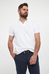 Polo męskie Antal JOOP! JEANS. Koszulki polo sportowe JOOP! Jeans, m, bez wzorów, z jeansu, bez kołnierzyka, bez ramiączek. W wyprzedaży za 344.25 zł.