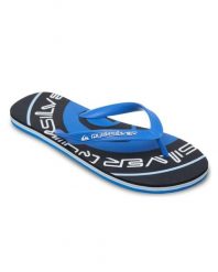 Klapki dla Mężczyzn MOLOKAI SCREEN Niebieski. Niebieskie klapki Quiksilver, z materiału. Za 94.99 zł.