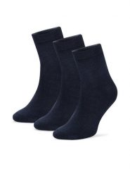 Gino Rossi Skarpety 3MB-002-AW24 (3-pack) Granatowy. Niebieskie skarpety Gino Rossi, bez wzorów, z bawełny. Za 34.99 zł.