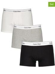 CALVIN KLEIN UNDERWEAR Bokserki (3 pary) w kolorze czarnym, szarym i białym rozmiar: XL. Białe bokserki Calvin Klein Underwear, xl, bez wzorów. Za 162.11 zł.