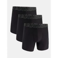 Bokserki męskie Under Armour M Perf Tech 6in Mix Mix, 3-pak. Czarne bokserki Under Armour, m, bez wzorów. Za 273.99 zł.